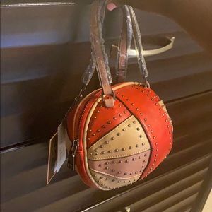 Studded small tote bag